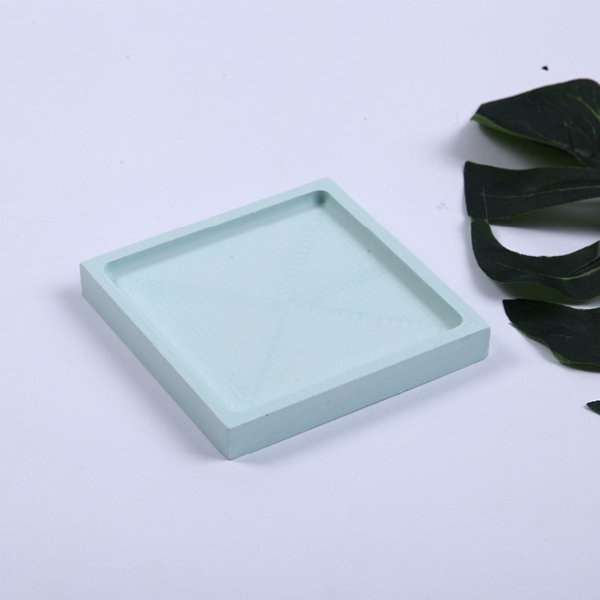 環保耐用耐熱珪藻土吸水方形杯墊盤-3