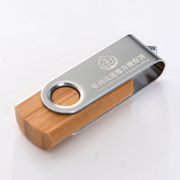 金屬木質隨身碟-原木金屬禮贈品USB-木製金屬旋轉隨身碟-客製隨身碟容量可印製企業logo-採購訂製印刷推薦禮品_1