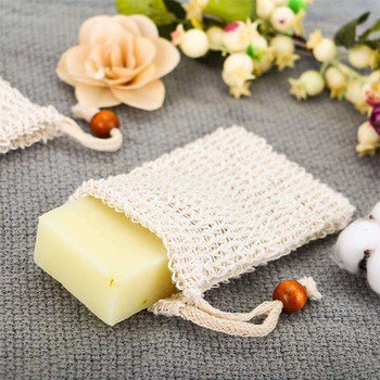 香皂袋-100％有機棉去角質香皂起泡網袋-可客製化印刷logo_2