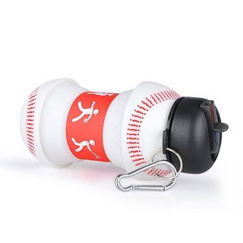 550ml棒球造型水瓶-可摺疊矽膠水壺_3