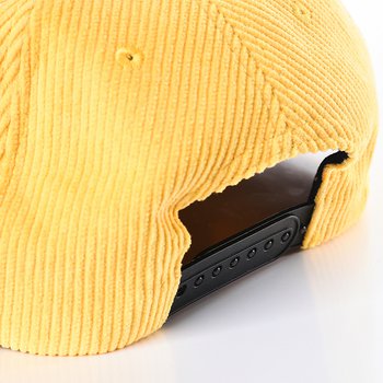 5面板塑料七眼排扣絨製棒球帽-刺繡-掛繩設計_2