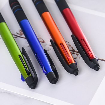 觸控筆-商務電容禮品多功能廣告三色筆-兩用觸控廣告原子筆_4