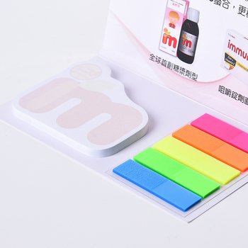 二合一便利貼-封面彩色印刷-7x6.3cm內頁彩色印刷便利貼_7