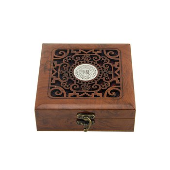 禮品盒-中式古典木雕方形禮品盒-可客製化印刷logo_0