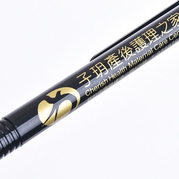 廣告筆-造型防滑筆管禮品-黑色原子筆-二款筆桿可選-採購訂製贈品筆_3