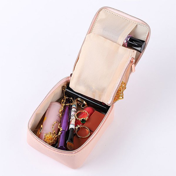 少女風旅行首飾盒-PU皮革盥洗收納包_6