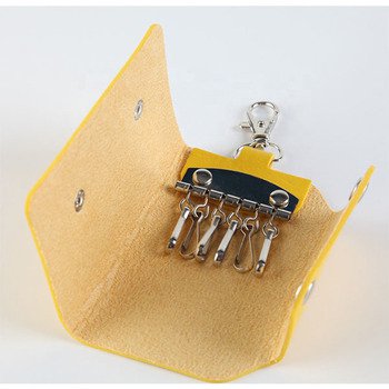 鑰匙包-PU皮革多色子母扣式鑰匙包-可客製化印刷LOGO_4