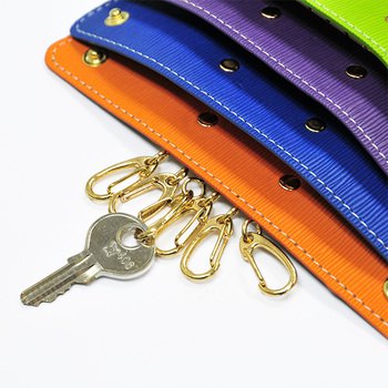 鑰匙包-PU皮革單子母扣式鑰匙包-可客製化印刷LOGO_2