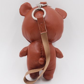 鑰匙圈-PU皮熊娃娃鑰匙圈-可客製化印刷logo_1