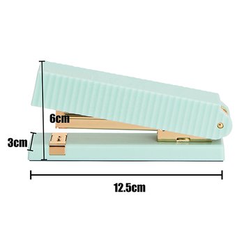 北歐風薄荷綠質感ABS釘書機_4