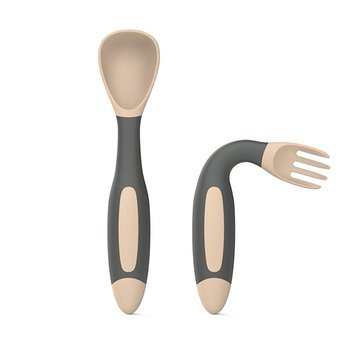 食品級PP餐具2件組(可彎曲兒童餐具)-叉.匙-附塑膠收納盒_1