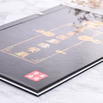精緻菜單型錄-精裝封面300g銅西 鉚釘/材質尺寸可選-彩色印刷_4