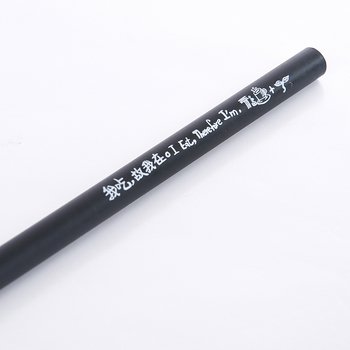 黑木鉛筆單色印刷-消光黑筆桿印刷禮品-採購批發製作贈品筆_1