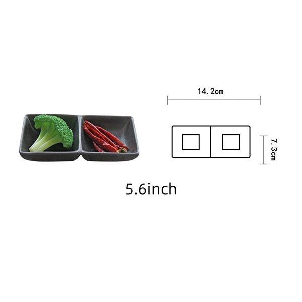 陶瓷雙格分隔調味料碟子_5