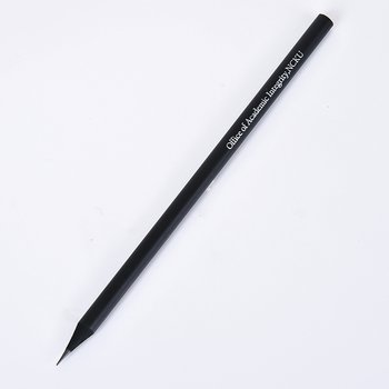 六角黑木鉛筆單色印刷-消光黑筆桿印刷禮品-採購批發製作贈品筆_5