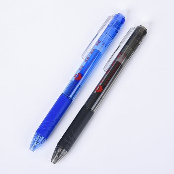 廣告筆-按鍵式擦擦筆單色原子筆-工廠客製化印刷贈品筆_0