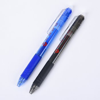 廣告筆-按鍵式擦擦筆單色原子筆-工廠客製化印刷贈品筆_0