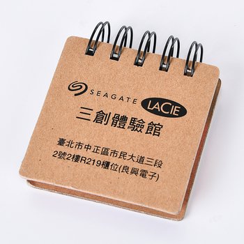 環裝線圈便利貼-封面牛皮紙單色印刷-7.5x7.5cm五色色模造紙_8