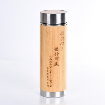500ml不鏽鋼竹製保溫杯-可客製化印刷企業LOGO或宣傳標語_0