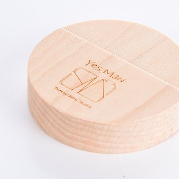 圓形造型木製隨身碟-16G可雷雕logo(同57EA-0076)_1