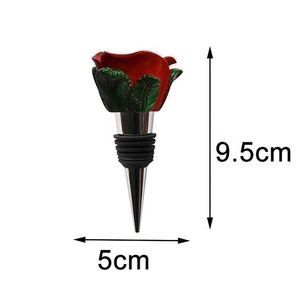 玫瑰造型不鏽鋼酒瓶塞_2