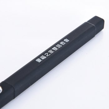 廣告筆-四方霧面噴膠筆管禮品-單色原子筆-採購訂製贈品筆_1