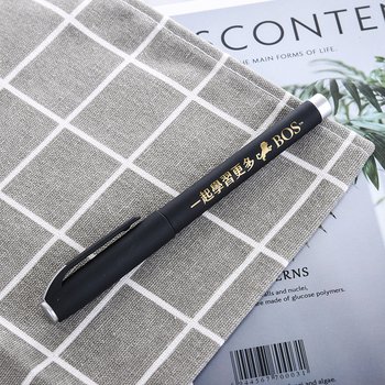 廣告筆-霧面塑膠筆管禮品-單色中性筆-採購訂定客製贈品筆(同52AA-0028)_4