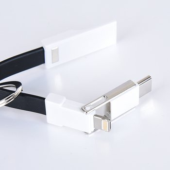 三合一USB傳輸充電線-磁性鑰匙圈_3