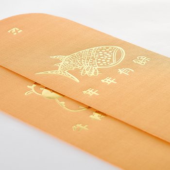 金色紅包袋-120g珠光萊妮紙-燙亮金紅包袋製作-可客製化印刷企業LOGO_2