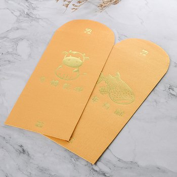 金色紅包袋-120g珠光萊妮紙-燙亮金紅包袋製作-可客製化印刷企業LOGO_5