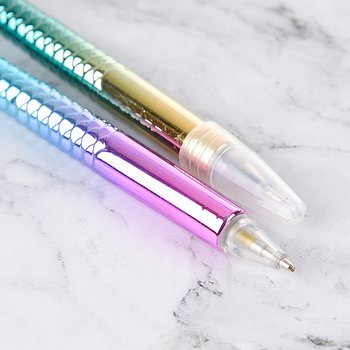開蓋式UV電鍍廣告筆-美人魚造型單色筆_2