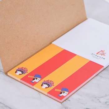二合一便利貼-封面300g牛皮紙單色印刷-8.2x16.2cm-內頁單面彩色印刷-推薦_3