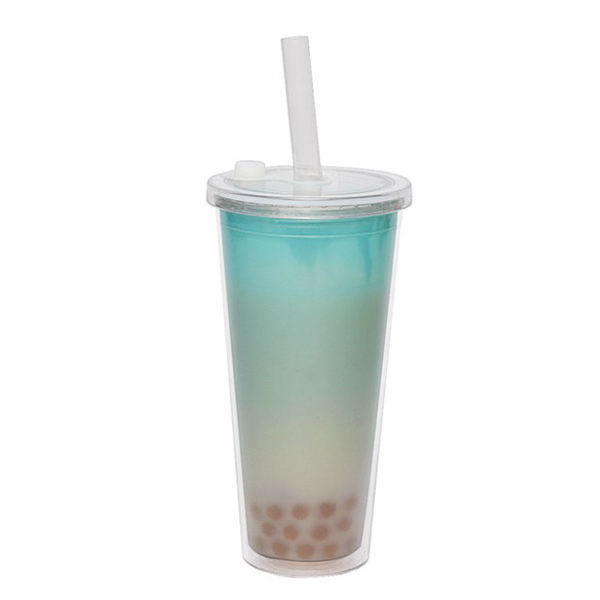 700ml珍珠奶茶雙層塑膠杯-0