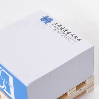 方型紙磚-7.5x7.5x3.5cm-單色側面印前後兩面-內頁雙色印刷附棧板便條紙_1