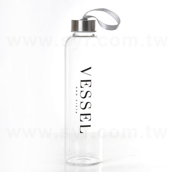 廣告玻璃隨手杯-600ml轉蓋設計玻璃瓶加布套-圓筒紙盒包裝_0