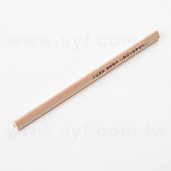 原木環保鉛筆-大三角兩切頭印刷廣告筆-採購批發製作贈品筆_17