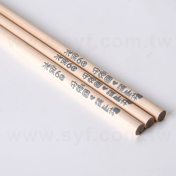 原木鉛筆3入單色印刷套組(含紙盒印刷)-圓型臺灣造型開窗紙盒-客製化廣告印刷環保贈品筆_1