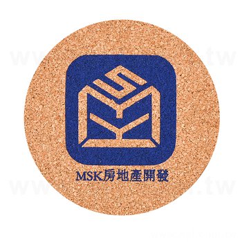 9cm軟木杯墊印刷H-吸水杯墊印刷-可客製化印刷LOGO_0