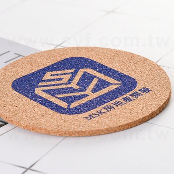 9cm軟木杯墊印刷H-吸水杯墊印刷-可客製化印刷LOGO_1