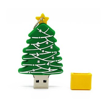 隨身碟-環保USB禮贈品-聖誕樹造型_0