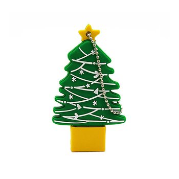 隨身碟-環保USB禮贈品-聖誕樹造型_1