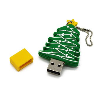 隨身碟-環保USB禮贈品-聖誕樹造型_3