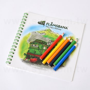 文具組-15x15cm繪圖本附色鉛筆組-親子塗鴉本禮贈品_0