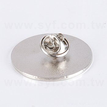烤漆金屬徽章H-蝴蝶帽胸章-圓形-可客製_1