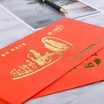 紅包袋-(12k)80p鳳花紙燙金-可客製化印刷LOGO-企業機關-中華電信_1