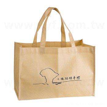 不織布購物袋-厚度80G-尺寸W38xH25xD19cm-雙面單色可客製化印刷_1