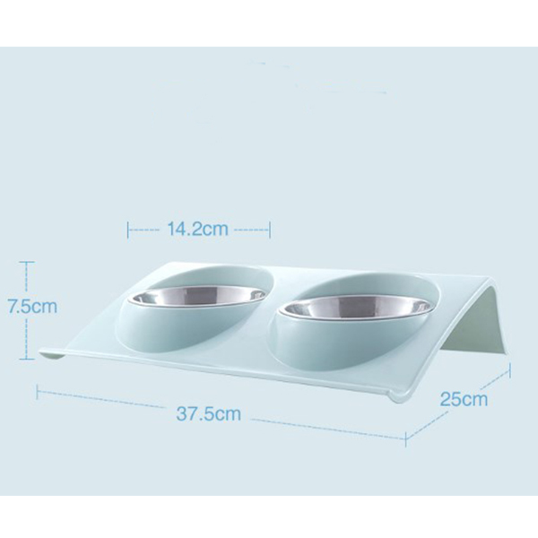 不鏽鋼雙碗寵物碗_3