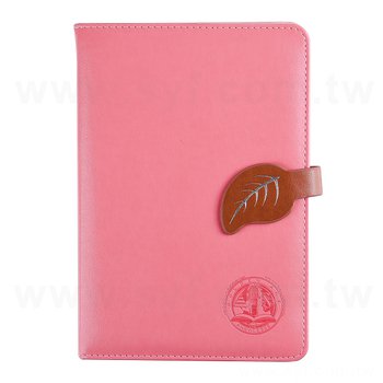 粉色工商日誌-包扣式精裝筆記本-可訂製內頁及客製化加印LOGO_0