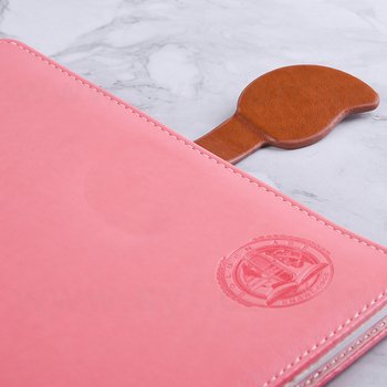 粉色工商日誌-包扣式精裝筆記本-可訂製內頁及客製化加印LOGO_5