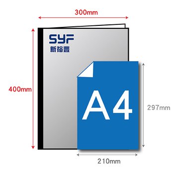 金屬扣邊菜單型錄-30x40cm封面彩色硬殼精裝-可印刷logo_0